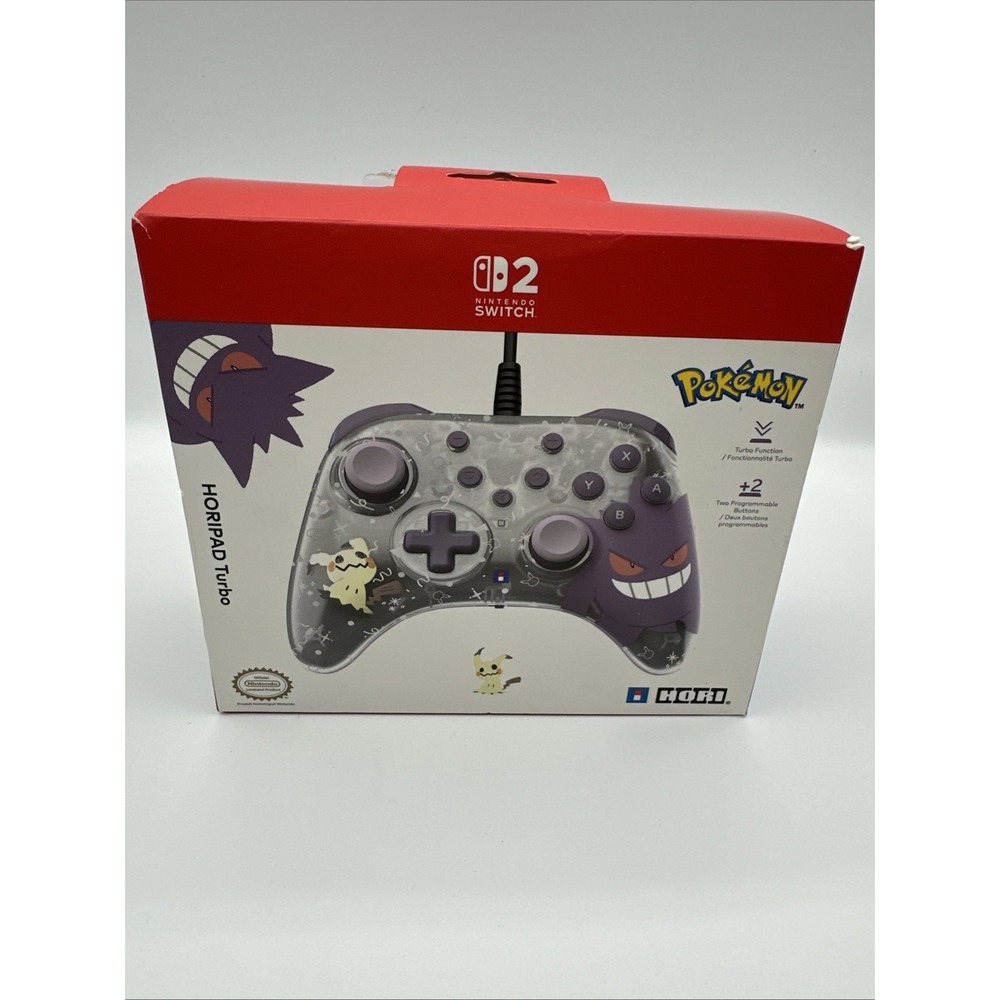 HORIPAD Turbo Pokemon Gengar & Mimikyu Wired Controller for Nintendo Switch‎ 2